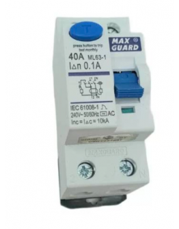 40A 2P 100mA ELCB [MAXGUARD]